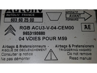 Блок подушек безопасности 603602500, 9653190880 Citroen Berlingo