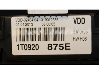 Панель приборов 1T0920875E, 1T0920875E   Volkswagen Touran II       
