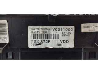 Панель приборов 1T0920872F Volkswagen Touran I
