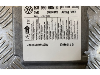 Блок подушек безопасности 1K0909605S, 5WK43411 Skoda Octavia Mk2 (1Z)