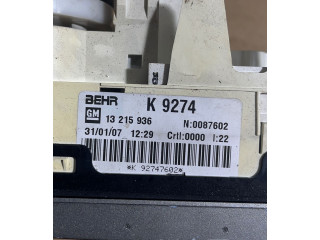 Блок управления климат-контролем K9274, 92747602   Opel Meriva A