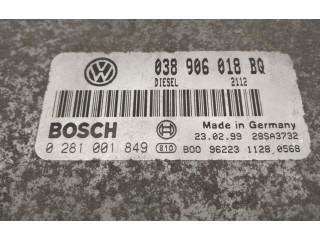 Блок управления двигателя 038906018BQ, 0281001849 Skoda Octavia Mk1 (1U)