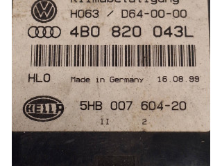Блок управления климат-контролем 4B0820043L, 5HB00760420   Audi A6 S6 C5 4B