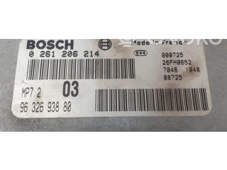 Блок управления двигателя 0261206214   Peugeot 306