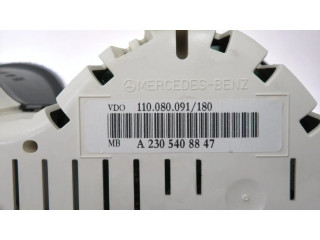 Přístrojová deska  Mercedes-Benz SL R230 2007 A2305400023, A2305408847  