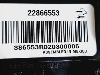 Блок управления климат-контролем 22866553 Chevrolet Suburban