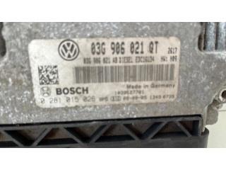 Блок управления двигателя 03G906021QT, 0281015026   Skoda Superb B6 (3T)