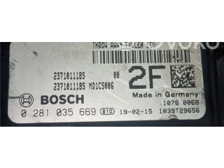 Блок управления 0281035669, 237101118S Dacia Lodgy