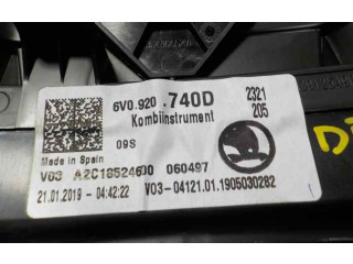 Спидометр (приборный щиток) 6V0920740D, 6V0920740D   Skoda Fabia Mk3 (NJ)   