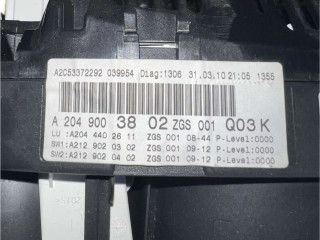 Přístrojová deska  Mercedes-Benz C W204 2010 A2049003802  