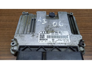 Блок управления двигателя 03G906021T, 0281012234   Audi A3 S3 A3 Sportback 8P
