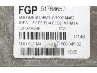 Блок управления двигателя 51768657 Fiat 500 Cinquecento