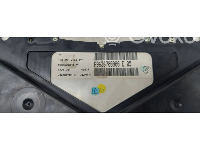 Спидометр (приборный щиток) P9636708880, 216553038 Peugeot 307 2001