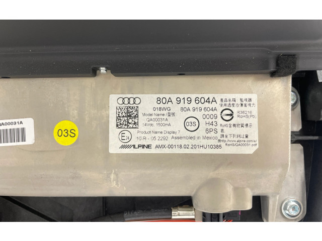 Дисплей    80A919604A   Audi Q5 SQ5