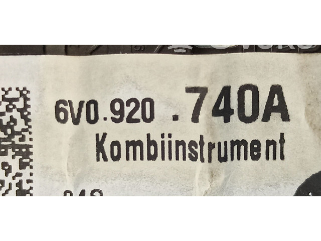 Панель приборов 6V0920740A, A2C96141700 Skoda Fabia Mk3 (NJ)