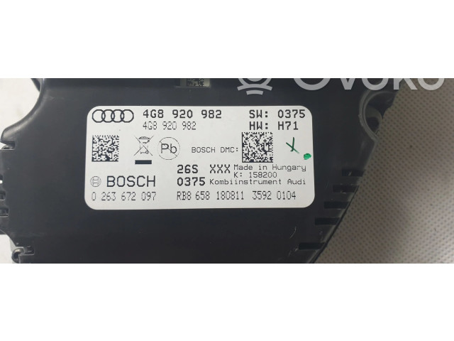 Přístrojová deska Audi A6 C7 2013 4G8920982
