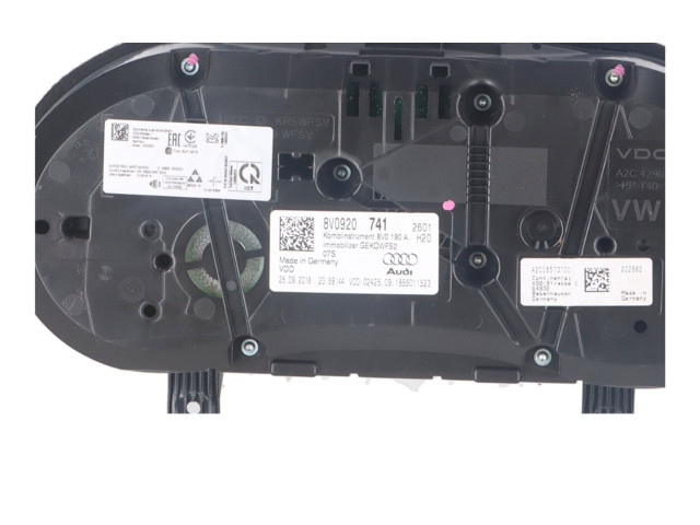 Панель приборов 8V0920741 Audi A3 S3 8V