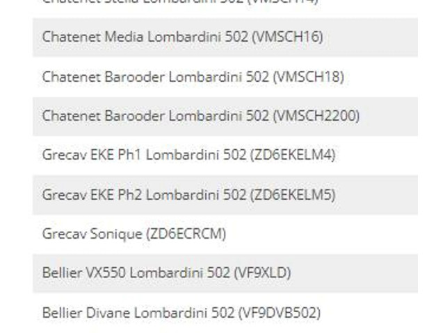 Vstřikovač 4896040, 0112318 Microcar M8