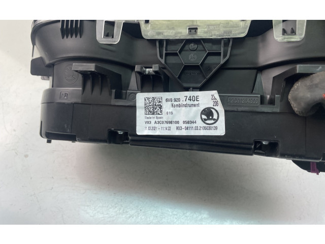 Панель приборов 6V0920740E Skoda Fabia Mk3 (NJ)