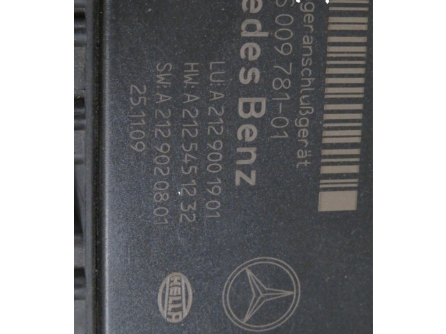 Řídící jednotka A2129001901, A2129001901 Mercedes-Benz E W212 2010