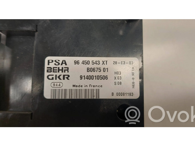 Блок управления климат-контролем 96450543XT, B067501 Citroen Xsara Picasso