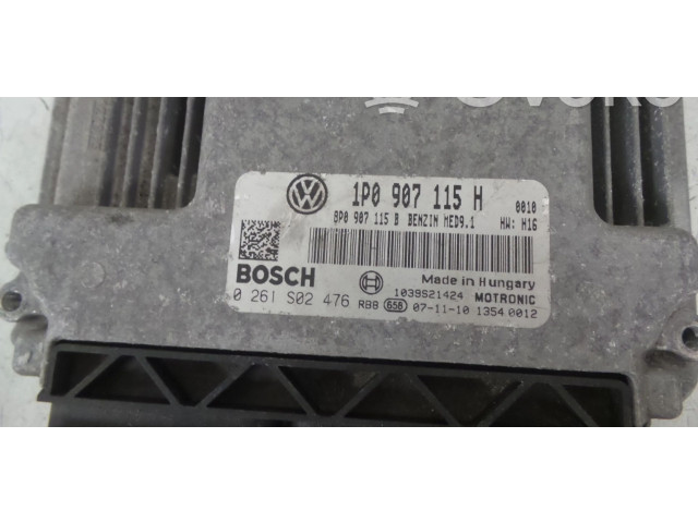 Блок управления двигателя 1P0907115H, 0261S02476   Audi A3 S3 8P