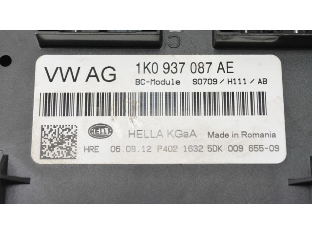 Блок комфорта 1K0937087AE Skoda Superb B6 (3T)