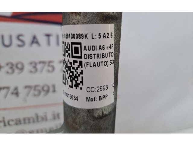 Топливная рампа 059130089K, 059130089K   Audi A6 S6 C6 4F  