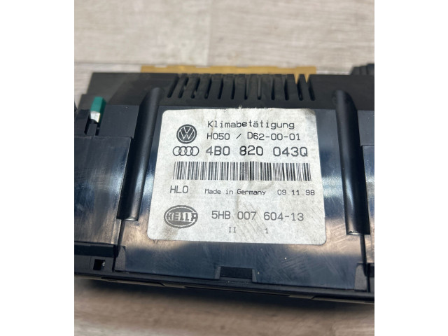 Блок управления климат-контролем 4B0820043Q, D620001 Audi A6 S6 C5 4B