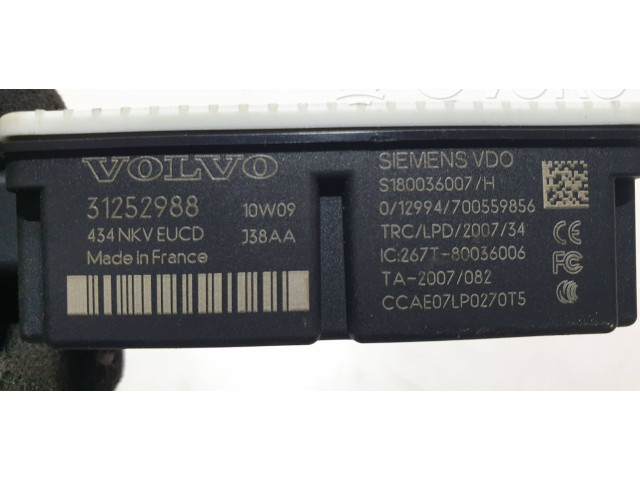 Поршень Блок управления центрального замка S180036007, 31252988 Volvo XC70