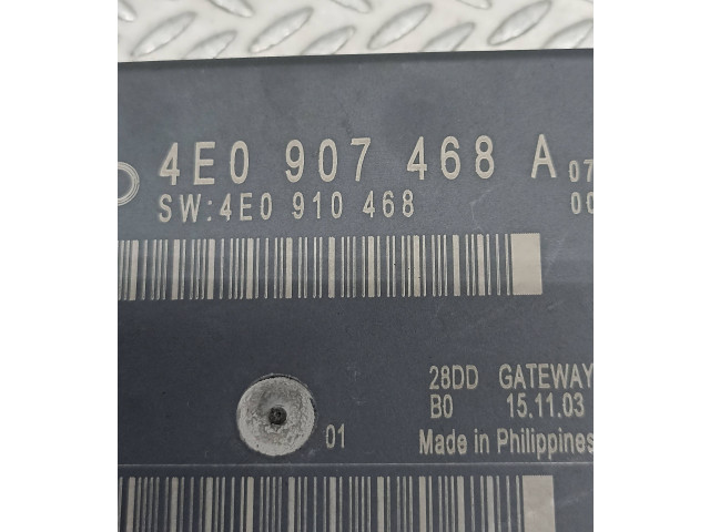 Модуль управления gateway 4E0907468A, 4E0910468   Audi A8 S8 D3 4E
