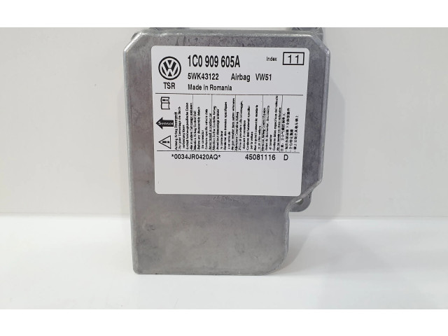 Блок подушек безопасности 1C0909605A, 5WK43122   Volkswagen Transporter - Caravelle T5