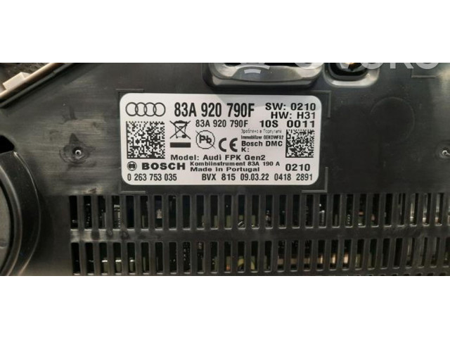 Панель приборов 83A920790F   Audi Q3 F3       