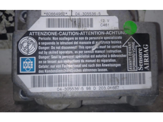 Блок подушек безопасности 60665492, CENTRALITAAIRBAG Alfa Romeo 166