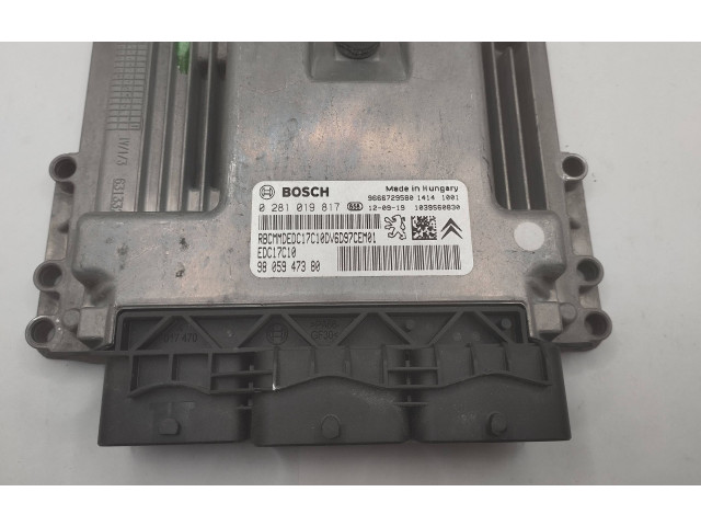 Řídící jednotka 0281019817, 9666729580   Citroen Berlingo 2013