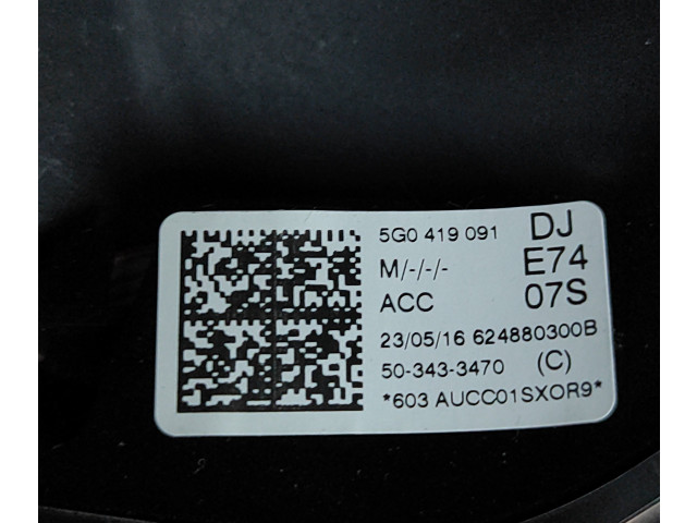 Руль Volkswagen Golf VII  2013 - 2019 года 5G0419091DJ      