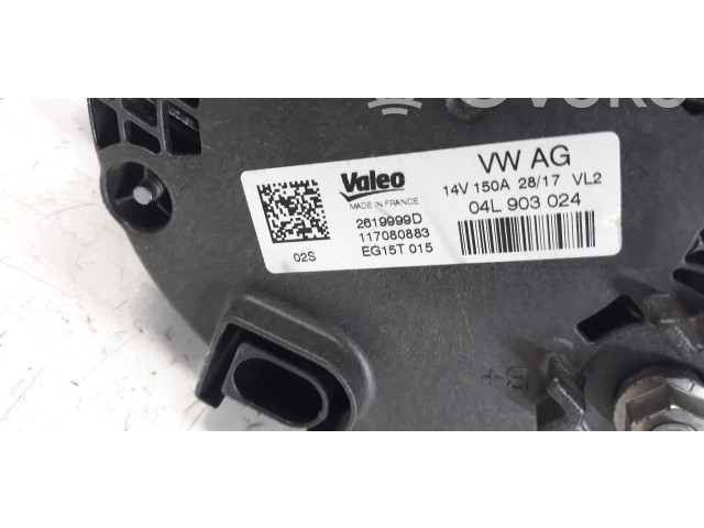 Генератор 04L903024, ALF870051   Audi A4 Allroad B9      