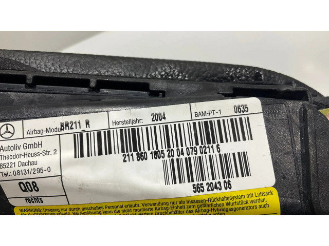 Подушка безопасности в сиденье 2118601805, 565204306   Mercedes-Benz E W211