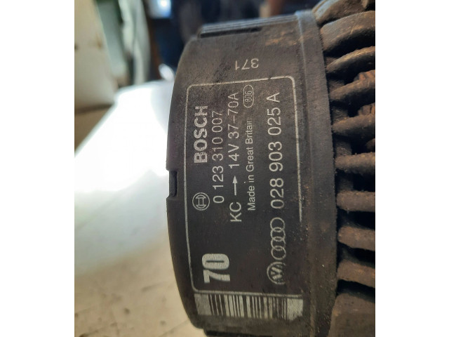 Генератор 028903025A, 0123310007 Audi 80 90 S2 B4