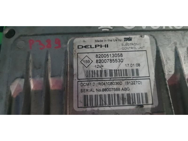Блок управления двигателем Блок управления 8200513058, 8200785530.   Dacia Logan I