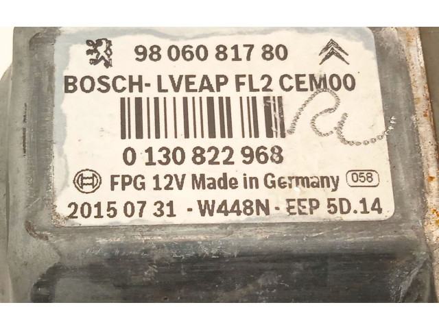 Электрический механизм для подъема окна без двигателя 9806088080, 9806081780 Peugeot 2008 I HNZ