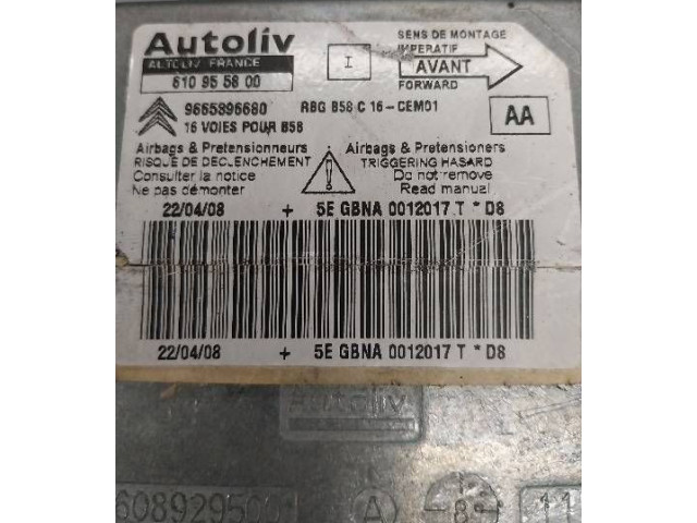 Блок подушек безопасности 610955800 Citroen Xsara