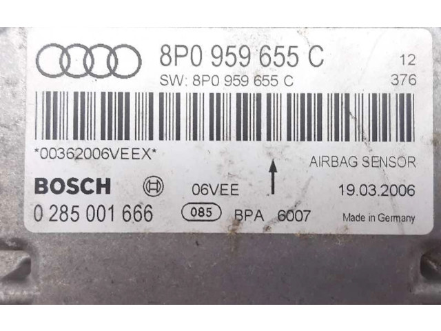 Блок подушек безопасности 8P0959655C, 0285001666   Audi A3 S3 8P