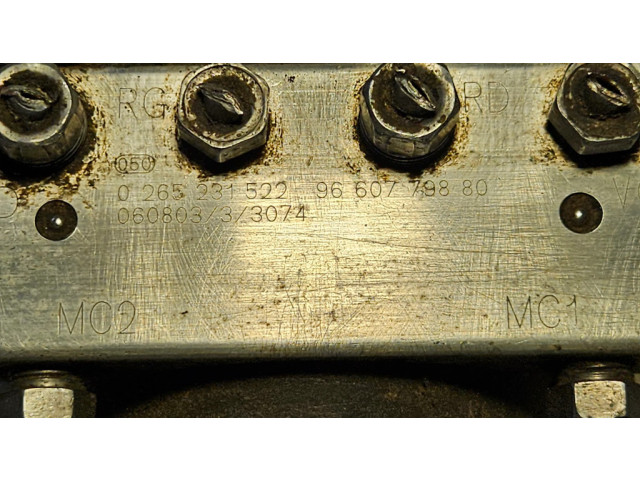 Jednotka ABS 9660779880, 0265231522 Citroen Berlingo 2007