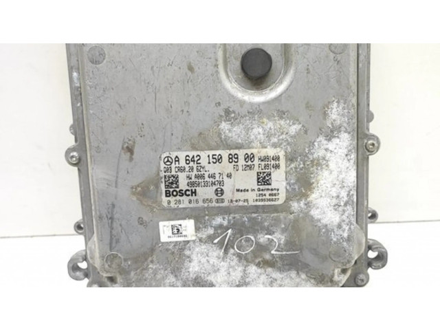 Блок управления двигателя A6421508900, 0281016656 Mercedes-Benz E W212