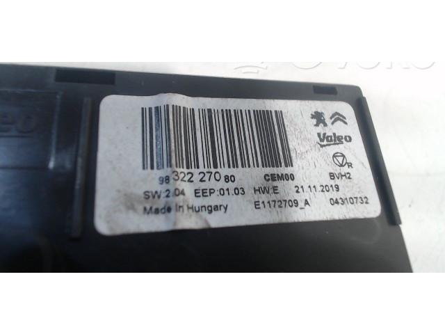 Блок управления климат-контролем 9832227080   Citroen C5 Aircross