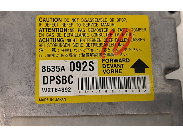 Блок подушек безопасности 8635A092S, W2T64892   Mitsubishi Pajero