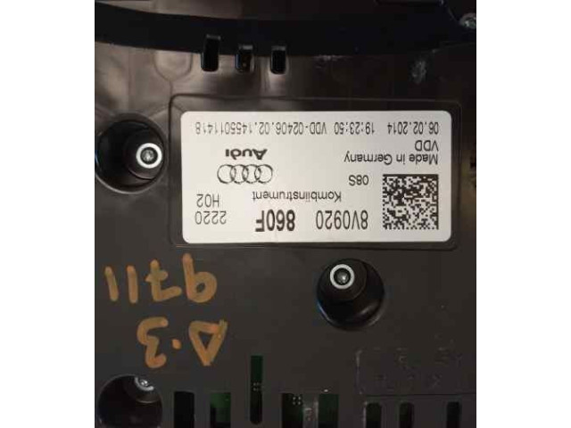 Панель приборов 8V0920860E Audi A3 S3 8V