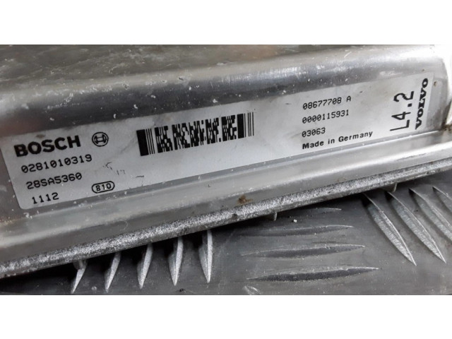 Řídící jednotka 0281010319, 08677708A Volvo S60 2003