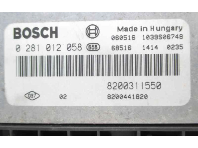 Řídící jednotka 0281012058 Renault Espace IV